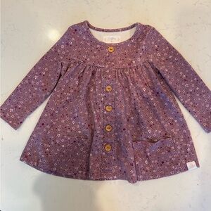 SweetHoney Lavender Floral Button-Up Top